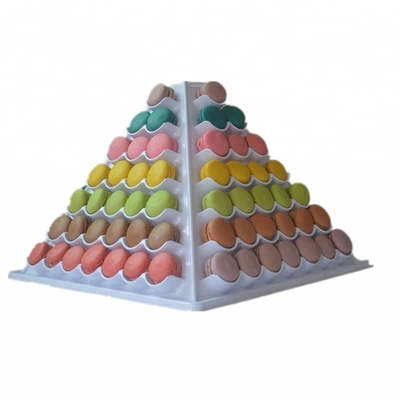 Kemasan Macaron Plastik Tinggi 31cm Multifungsi Stand Macarons Prancis