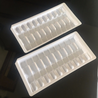 Tray Ampul Plastik Transparan Kotak Vial Medis 10ml Satu Pakai Pembungkus Blister Untuk Tablet