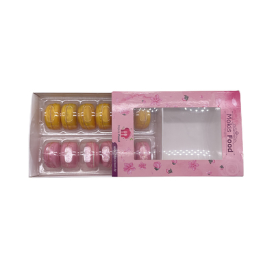Kotak Kemasan Kertas Macaron 12 pcs yang indah dengan Jendela Transparan &amp; 12 Baki Bagian Dalam Plastik