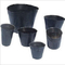 Winter Daphne PE Black 3 Galon Pot Tanaman Pot Pembibitan Dalam Tinggi 23cm