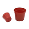 Pot Bunga Plastik Bulat Merah Pot Pembibitan Untuk Berkebun Pot