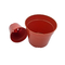 Pot Bunga Plastik Bulat Merah Pot Pembibitan Untuk Berkebun Pot