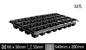 Floor Bough Pot PS PVC Black Plastic Seedling Tray Dengan Kubah Untuk Microgreens