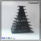 Black 9 Tier Blister Plastic Macaron Packaging Stand Macarons Tower Nyaman