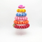 Menara Eiffel 6 Tier Plastic Macaron Stand 10 Inch Kemasan Macaron Mewah