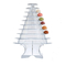stand layar macaron menara piramida macaron 10 tingkat hitam bening