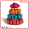 Cute 4 Tier PVC 0.8mm Kecil Macaron Tower Wedding Macaron Holder Display