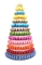 Clear Macaron Display Tower Plastik Daur Ulang Transparan 10 Tier Untuk Pesta Pernikahan