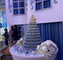 13 Tingkat Kemasan Macaron Plastik Besar Stand Cupcake Pernikahan 62cm Putih