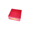 Red Chocolate Rigid Paper Gift Box Packaging 9Pcs Dengan Plastic Clear Inner Food Grade