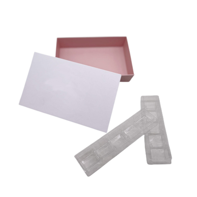 Elegant Paper Box Chocolate Gift Packing Box 10Pcs Dengan Plastic Clear Inner