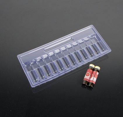 10 ml Ampul Cairan Oral PET Transparent Vacuum Tray, Paket 5 Paket 10, Paket 12