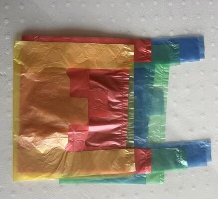 Tas Plastik HDPE Daur Ulang yang Disesuaikan dengan Ketahanan Benturan Tinggi untuk Belanja Supermarket