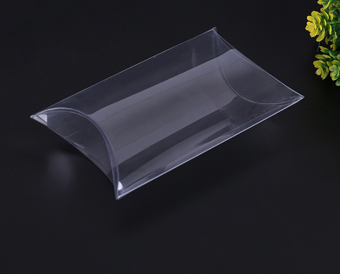 Kotak kemasan transparan PVC kustomisasi untuk produksi batch kecil, kotak PP plastik matte siap dijual, kait untuk hadiah, kotak hadiah yang terbuat dari PET, kotak warna
