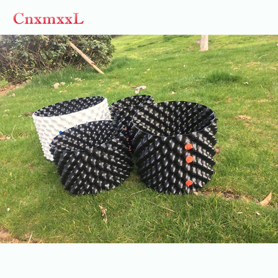 99L White Outdoor Tree Nursery Pot Udara Plastik Hitam