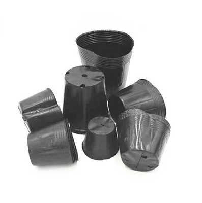 HDPE Plastic Nursery Pot Benih Bawang Menumbuhkan Pot Hitam Untuk Rumah Kaca