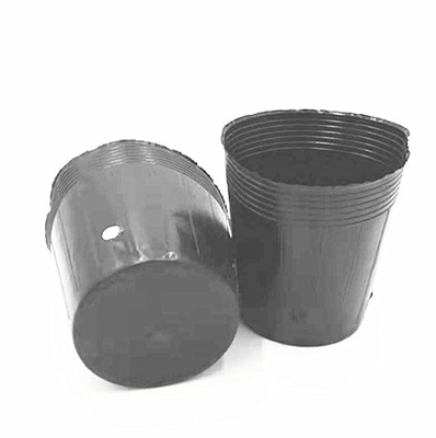 HDPE Plastic Nursery Pot Benih Bawang Menumbuhkan Pot Hitam Untuk Rumah Kaca