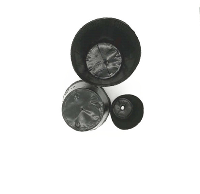 Ukuran Custom Hitam PVC PS Plastik Lembut Bunga Nutrisi Pot Untuk Menanam