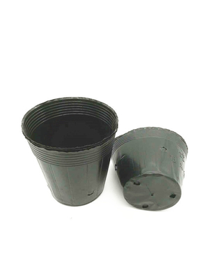 Ukuran Custom Hitam PVC PS Plastik Lembut Bunga Nutrisi Pot Untuk Menanam