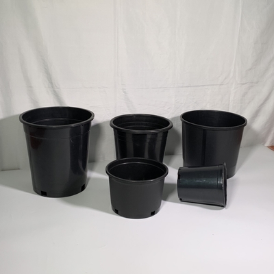Plastik keras tahan lama 3 galon Botol Tanaman Bunga Hitam Botol Besar PP / HDPE