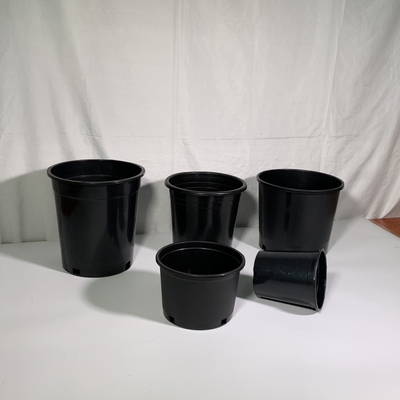 Plastik keras tahan lama 3 galon Botol Tanaman Bunga Hitam Botol Besar PP / HDPE