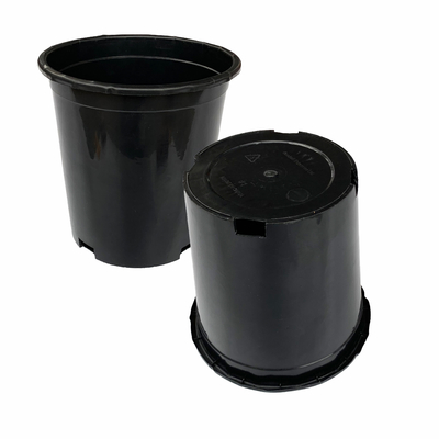 Kekuatan tahan lama Besar Diameter 165mm Hard Plastik Pot Bunga 17cm Tinggi