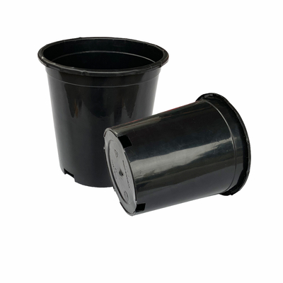 Kekuatan tahan lama Besar Diameter 165mm Hard Plastik Pot Bunga 17cm Tinggi