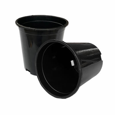 Kekuatan tahan lama Besar Diameter 165mm Hard Plastik Pot Bunga 17cm Tinggi