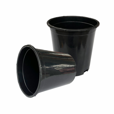 Kekuatan tahan lama Besar Diameter 165mm Hard Plastik Pot Bunga 17cm Tinggi