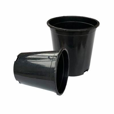 Kekuatan tahan lama Besar Diameter 165mm Hard Plastik Pot Bunga 17cm Tinggi