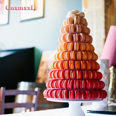 Super WOW 10 Tier Macaron Blister Tower Stand Packaging Dengan Akrilik