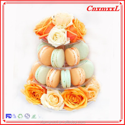 Glossy Lamination 4 Lapisan Macaroon Tower Dengan 47 Pcs Macarons Grosir