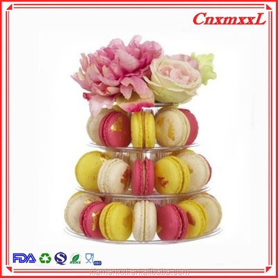 Glossy Lamination 4 Lapisan Macaroon Tower Dengan 47 Pcs Macarons Grosir