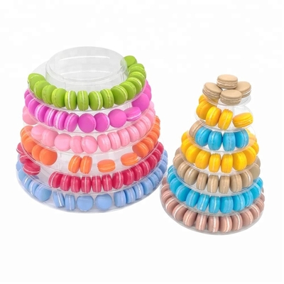 Menara Macaron Baru Piramida 13 Tingkat Plastik Menara Macaron Stand Tampilan