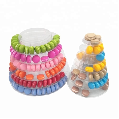 Menara Macaron Baru Piramida 13 Tingkat Plastik Menara Macaron Stand Tampilan