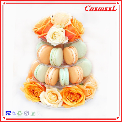 Menara Stand Plastik yang Nyaman untuk Macaroon Kecil 37 pcs Daur Ulang