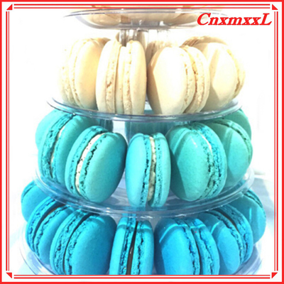 Menara Stand Plastik yang Nyaman untuk Macaroon Kecil 37 pcs Daur Ulang