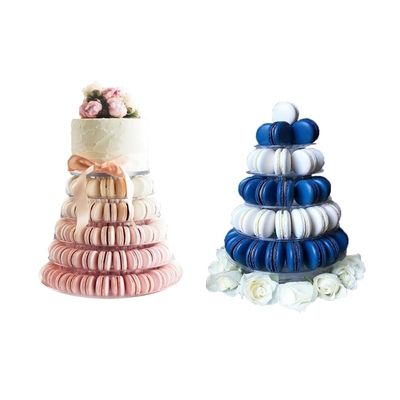 6 Tingkat Blister Clear Macaron Tower Untuk Dekorasi Kue
