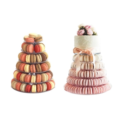 6 Tingkat Blister Clear Macaron Tower Untuk Dekorasi Kue
