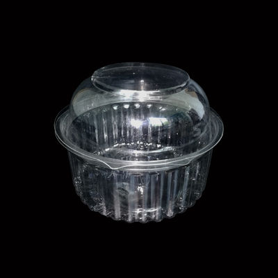 Baki Plastik PET Food Grade 18cm Biodegradable untuk Kemasan Salad dan Sayuran