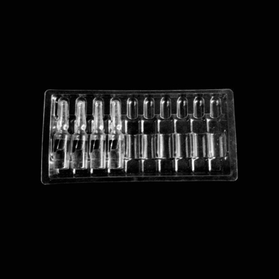 Custom Clear Plastic Ampoule Tray Blister Packaging Dalam PVC PET PETG ESD