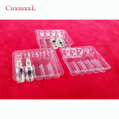 ISO Certificate Vial Ampoule Tray Plastik Packing Tray Untuk 2ml 3ml 5ml 10ml