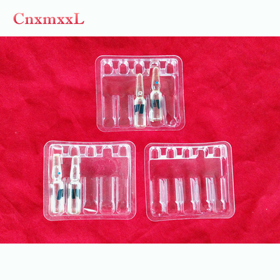 ISO Certificate Vial Ampoule Tray Plastik Packing Tray Untuk 2ml 3ml 5ml 10ml
