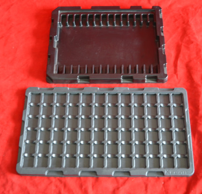Tray ESD Hitam Antistatik Untuk Komponen Elektronik PCB