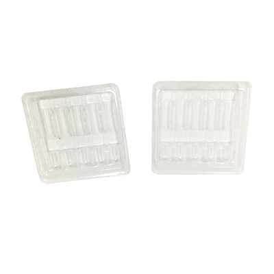 Clamshell Blister Plastik 1ml Ampul Insert Packing Trays 100mm Ketebalan
