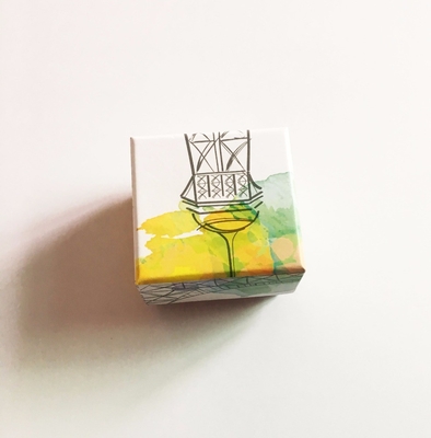 2 Pcs Makaron Printing Paper Gift Box Packing Makaron Display Dengan Tray Dalam
