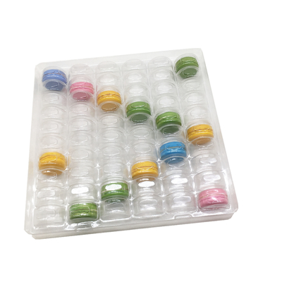 Kemasan Makaron Plastik Transparan Blister 6 X 10 Susunan 60 Sel Peti Kemasan Makaron