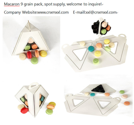 Menara Kemasan Makaron Kertas 9 Pcs 2 Tiers Menara Makaron