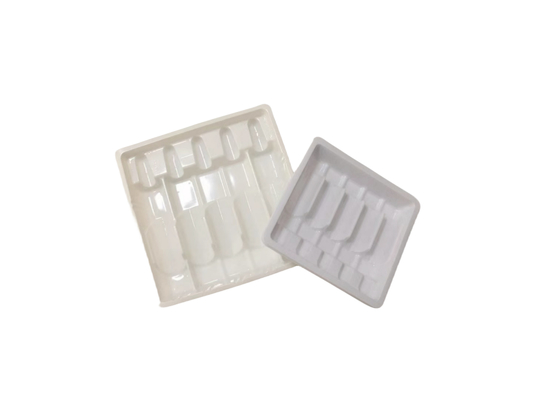 Kothak Kemasan Obat 3 Ml 5 Injeksi Air Pvc Blister Tray Disesuaikan