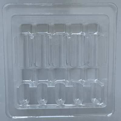 PET Barang rapuh Pengemasan Tray Botol kaca Fisik Pengemasan Tray Injeksi air 1ml 2ml 5ml 10ml 5 Paket